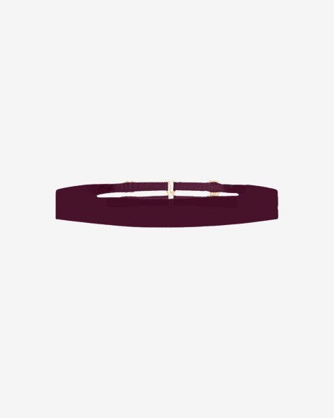 mila burgundy // breast band